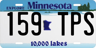 MN license plate 159TPS