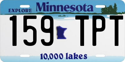 MN license plate 159TPT