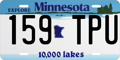 MN license plate 159TPU