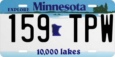 MN license plate 159TPW
