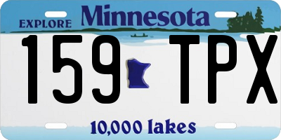 MN license plate 159TPX