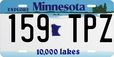 MN license plate 159TPZ