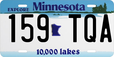 MN license plate 159TQA