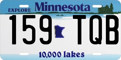 MN license plate 159TQB