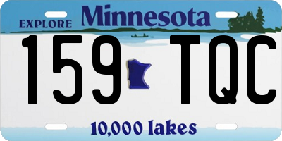 MN license plate 159TQC
