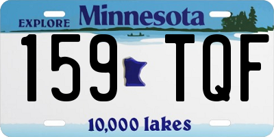 MN license plate 159TQF