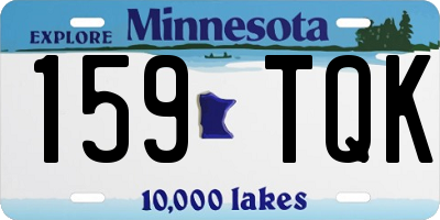 MN license plate 159TQK