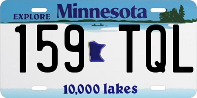 MN license plate 159TQL