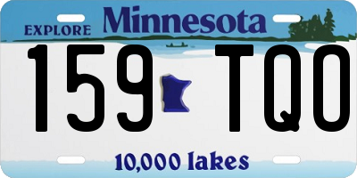 MN license plate 159TQO