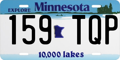 MN license plate 159TQP