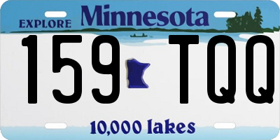 MN license plate 159TQQ