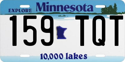 MN license plate 159TQT