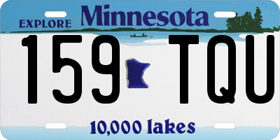 MN license plate 159TQU