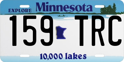 MN license plate 159TRC