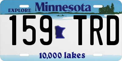 MN license plate 159TRD