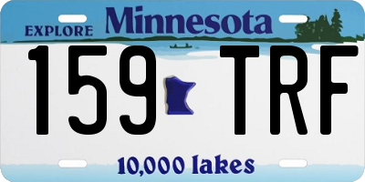 MN license plate 159TRF