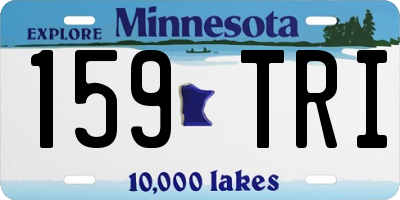 MN license plate 159TRI