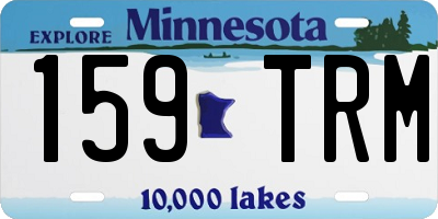 MN license plate 159TRM