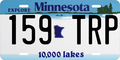 MN license plate 159TRP