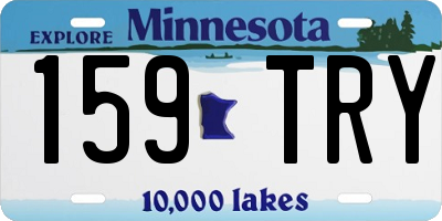MN license plate 159TRY