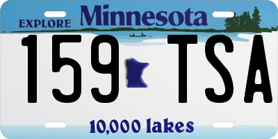 MN license plate 159TSA