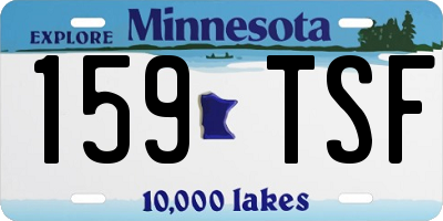 MN license plate 159TSF