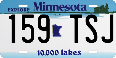 MN license plate 159TSJ