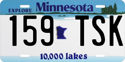 MN license plate 159TSK