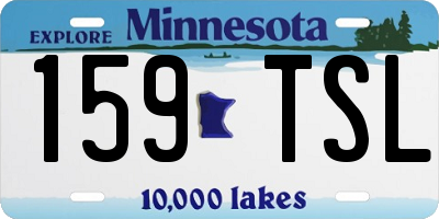 MN license plate 159TSL