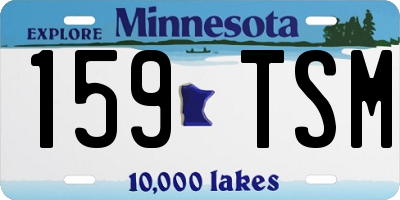 MN license plate 159TSM