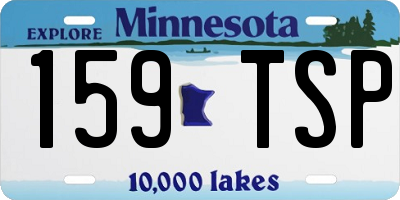 MN license plate 159TSP