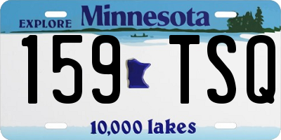 MN license plate 159TSQ