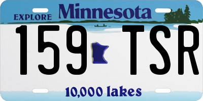 MN license plate 159TSR