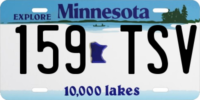 MN license plate 159TSV