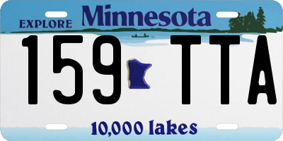 MN license plate 159TTA