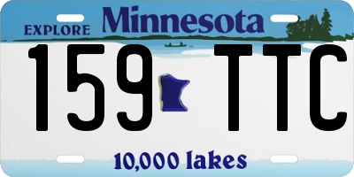 MN license plate 159TTC