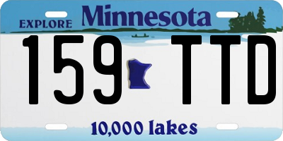 MN license plate 159TTD