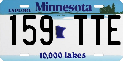 MN license plate 159TTE