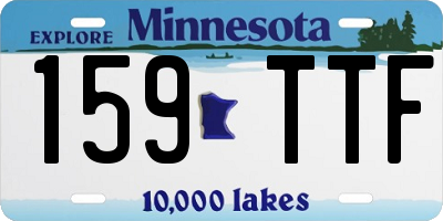 MN license plate 159TTF