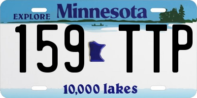 MN license plate 159TTP