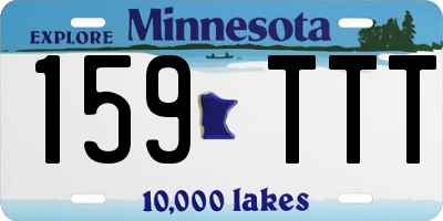 MN license plate 159TTT