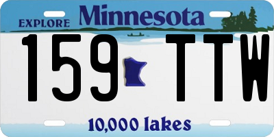 MN license plate 159TTW