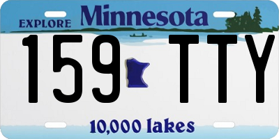 MN license plate 159TTY