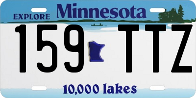 MN license plate 159TTZ