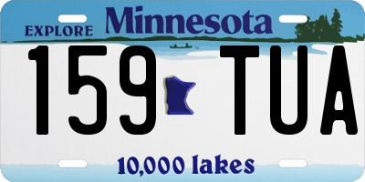 MN license plate 159TUA