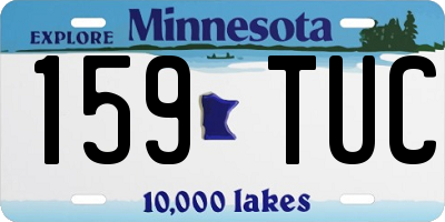 MN license plate 159TUC