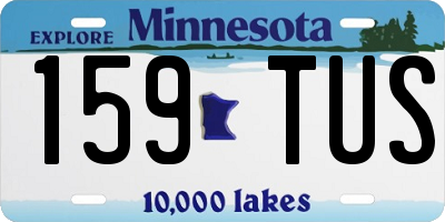 MN license plate 159TUS