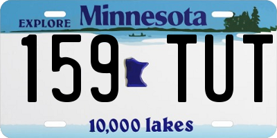MN license plate 159TUT
