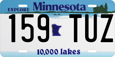 MN license plate 159TUZ