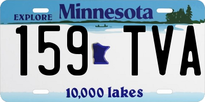 MN license plate 159TVA